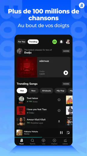 Boomplay: Musique et podcasts screenshot