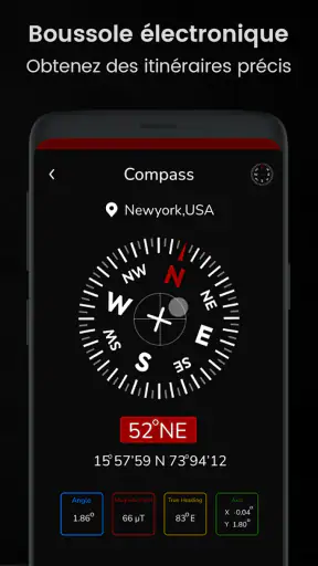 Boussole : Digital Compass App screenshot