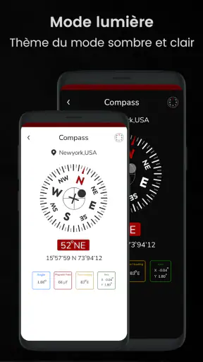Boussole : Digital Compass App screenshot