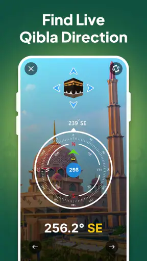 Boussole Qibla-Qibla Direction screenshot