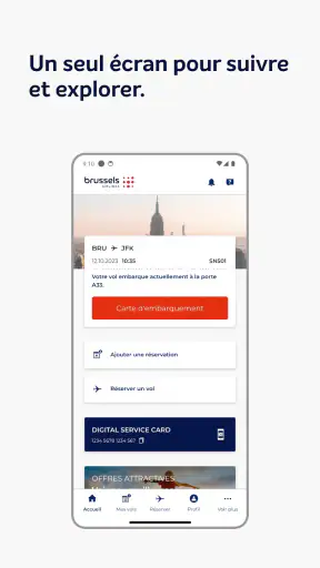 Brussels Airlines screenshot