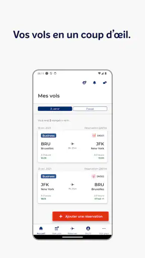 Brussels Airlines screenshot