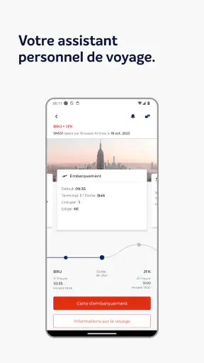 Brussels Airlines screenshot