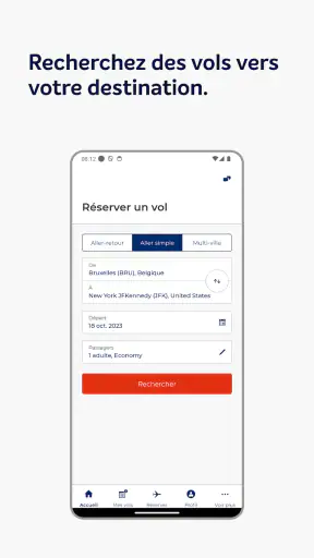 Brussels Airlines screenshot