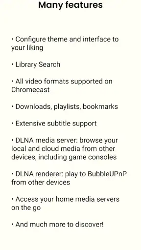 BubbleUPnP UPnP/DLNA Licence screenshot