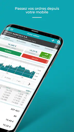 CA Bourse screenshot