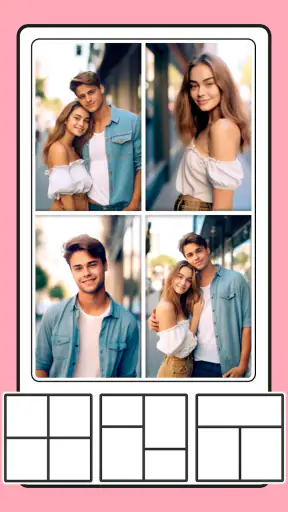 Cadre photo, collage photo screenshot
