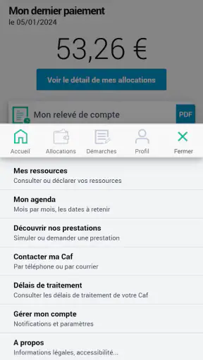Caf - Mon Compte screenshot