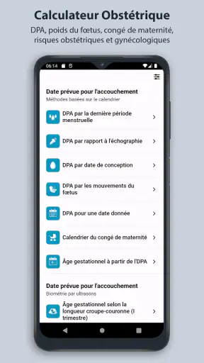 Calculateur Obstétrique screenshot