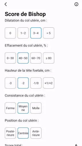 Calculateur Obstétrique screenshot