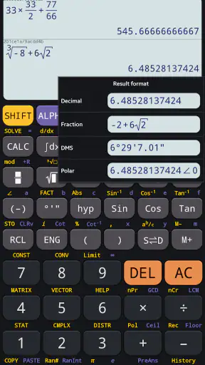 Calculatrice scientifique 991 screenshot