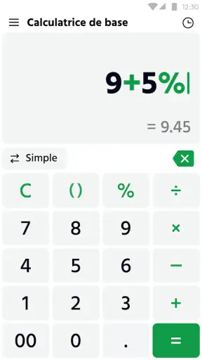 Calculatrice Simple screenshot