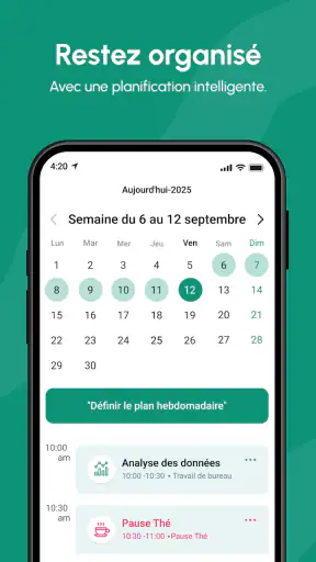Calendrier 2025 screenshot