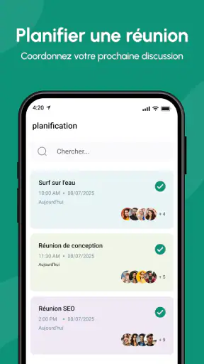 Calendrier 2025 screenshot