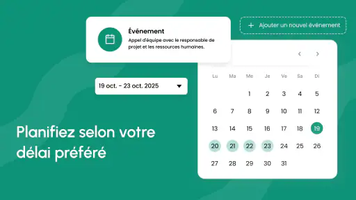 Calendrier 2025 screenshot