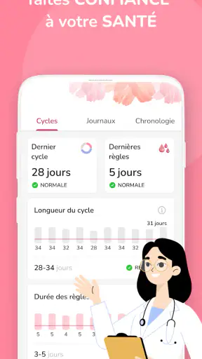 Calendrier des règles – Suivi screenshot