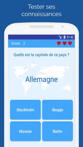 Capitales des pays: Quiz monde screenshot