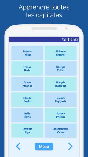 Capitales des pays: Quiz monde screenshot
