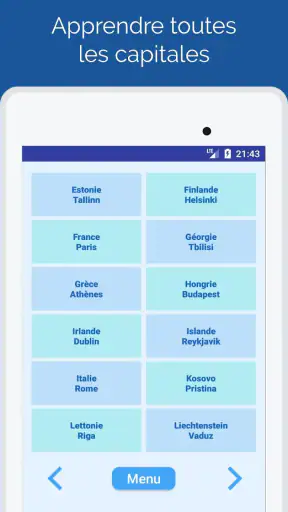 Capitales des pays: Quiz monde screenshot