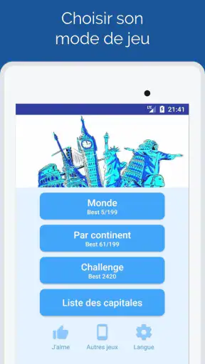 Capitales des pays: Quiz monde screenshot