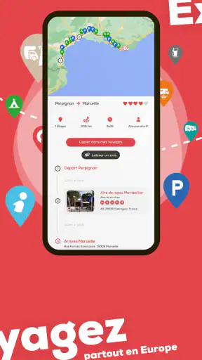 CaraMaps - Aires camping-car screenshot