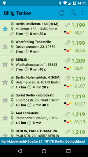 Carburant moins cher screenshot