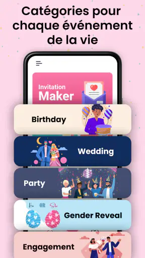Carte d Invitation Mariage screenshot
