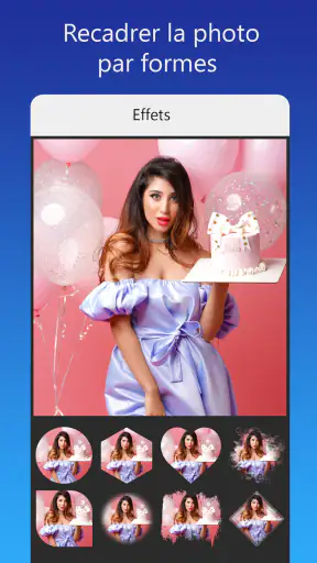 Carte d'invitation avec photo screenshot
