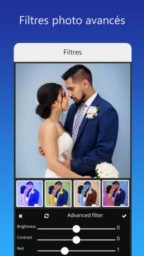 Carte d'invitation avec photo screenshot