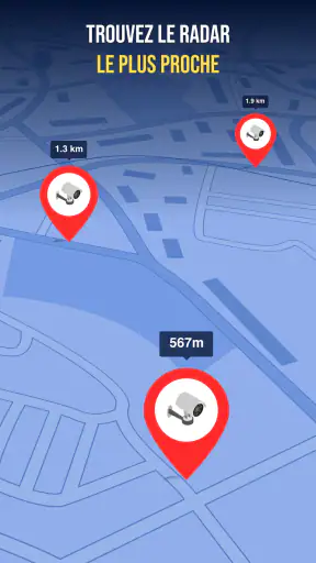 Carte radar, détecteur radar screenshot