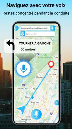 Carte satellite GPS en direct screenshot