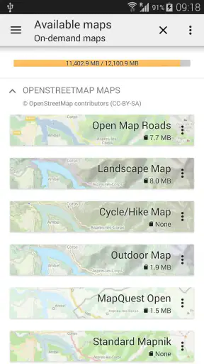 Cartes hors-ligne All-In-One screenshot