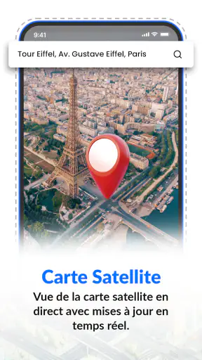 Cartes satellite GPS direct screenshot