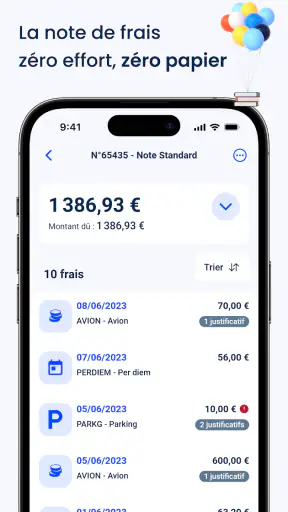 Cegid Notilus notes de frais screenshot