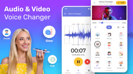 Changeur de voix vidéo Pro screenshot