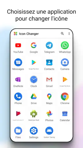 Changeur d'icône screenshot