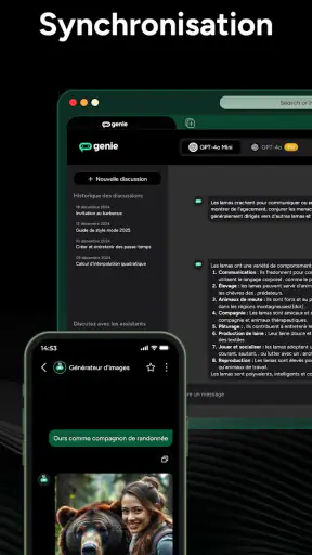 Chatbot IA Français - Genie AI screenshot