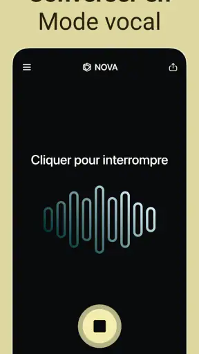 Chatbot IA français - Nova screenshot