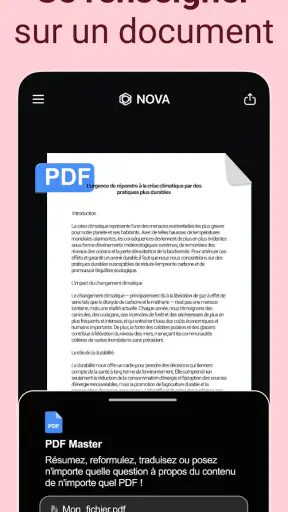 Chatbot IA français - Nova screenshot