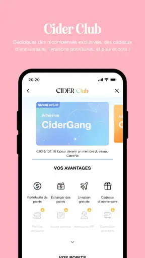 CIDER - Vêtements & Mode screenshot