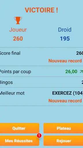 Classic Words en français screenshot