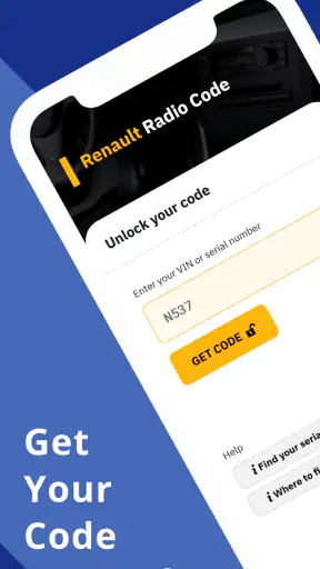 Code Autoradio Renault screenshot