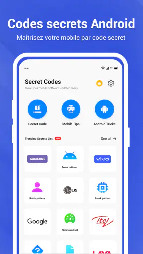 Codes secrets et hacks mobiles screenshot