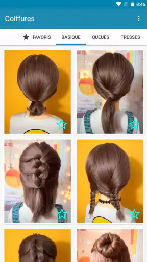 Coiffures pour cheveux courts screenshot