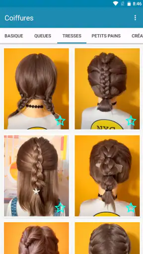 Coiffures pour cheveux courts screenshot