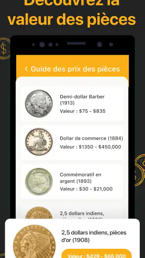 CoinSnap - Guide des valeurs screenshot