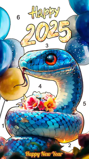 Coloriage de Noël par numéro screenshot