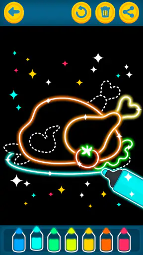 Coloring Meal for Kids Game screenshot