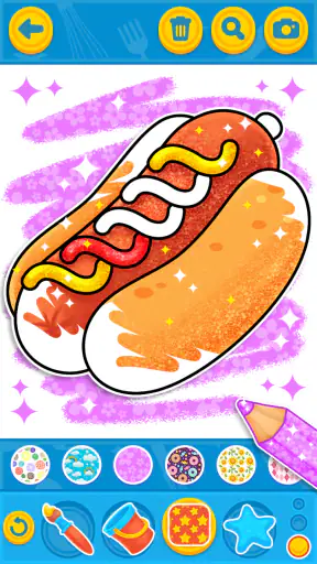 Coloring Meal for Kids Game screenshot