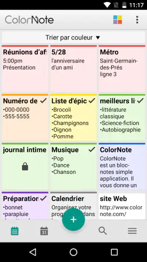 ColorNote Bloc-notes notes screenshot